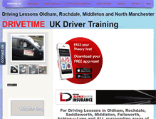 Tablet Screenshot of drivetimeukdrivertraining.co.uk